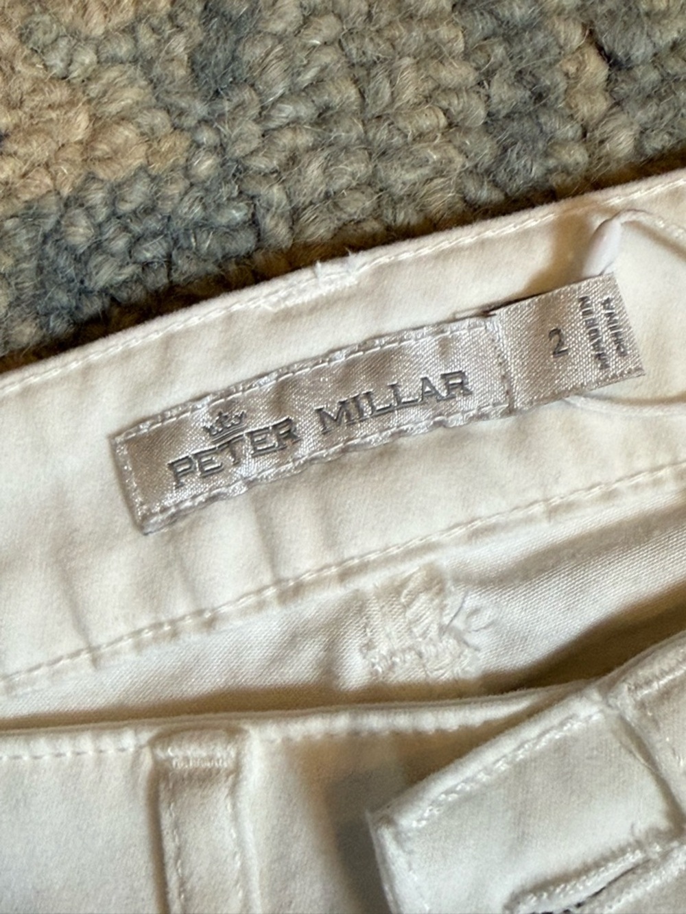 NWT‎ Peter Millar Women’s Luxury Stretch White Skinny Jeans Size 2 High Rise - Picture 2 of 12